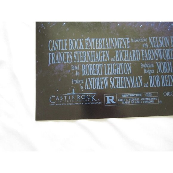 Vtg 1990 Misery Stephen King Movie Poster Size 26.75"x36.75" (Printed in USA) M6 - Picture 4 of 14